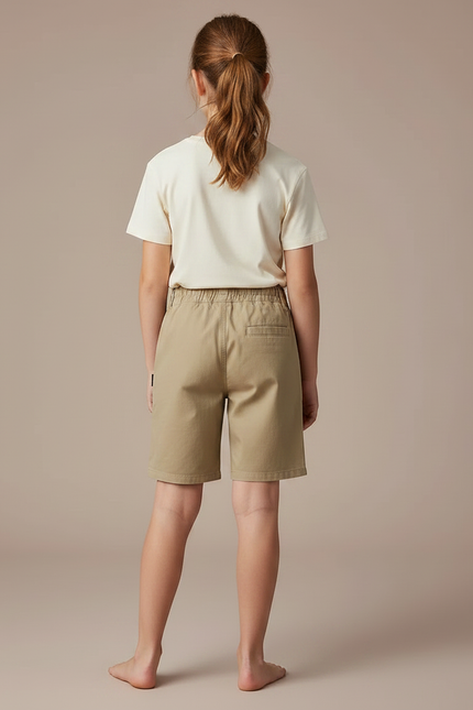 Pantalon Chino Kaki Garçon Coton Décontracté Été - vue 2