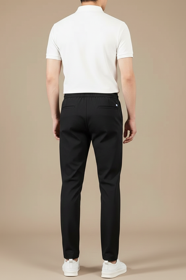 Pantalon Chino Jogging Homme - Noir Polyester - vue 2