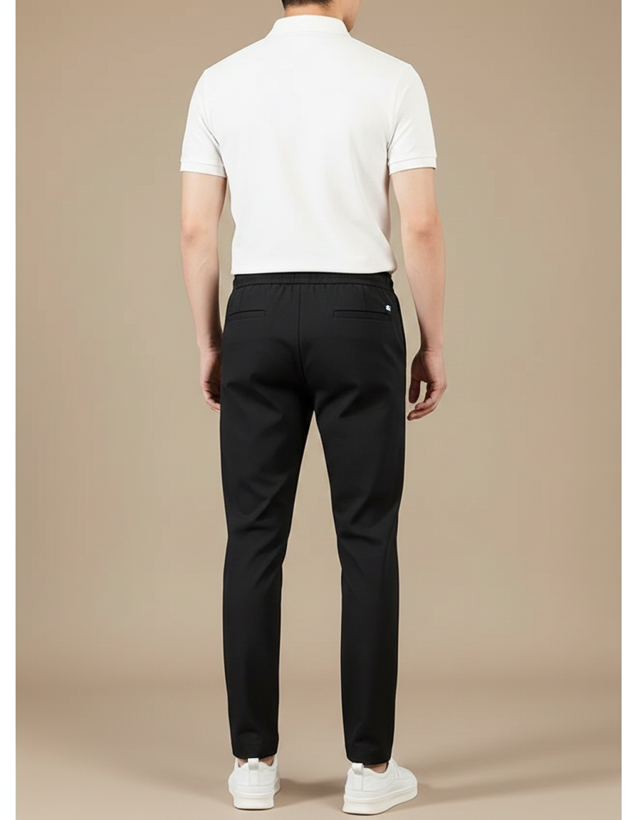 Pantalon Chino Jogging Homme - Noir Polyester - vue 2