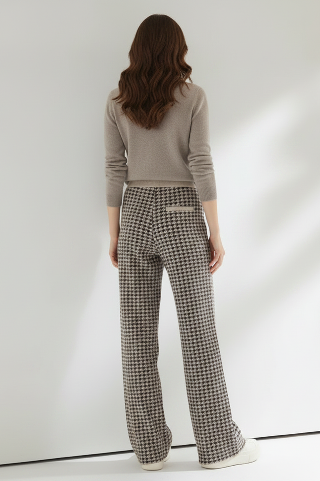 Pantalon Chino Houndsouth Laine Ample Maille Confortable - Imprimé - vue 2