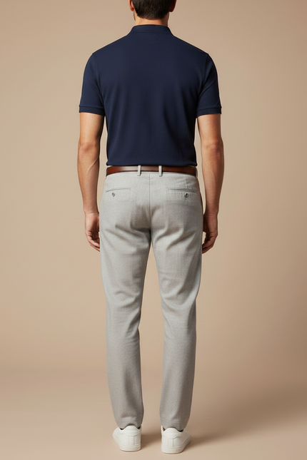 Pantalon Chino Leger Homme - Gris Gabardine - vue 2