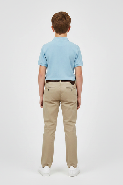 Pantalon Chino Beige Garcon - Coton - vue 2