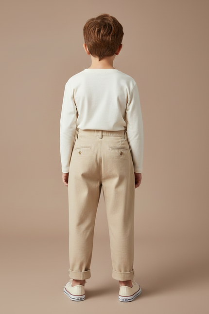 Pantalon Chino Beige Bebe - Coton - vue 2
