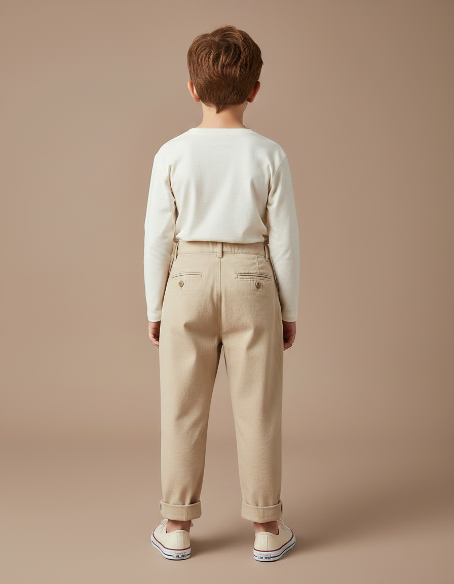 Pantalon Chino Beige Bebe - Coton - vue 2