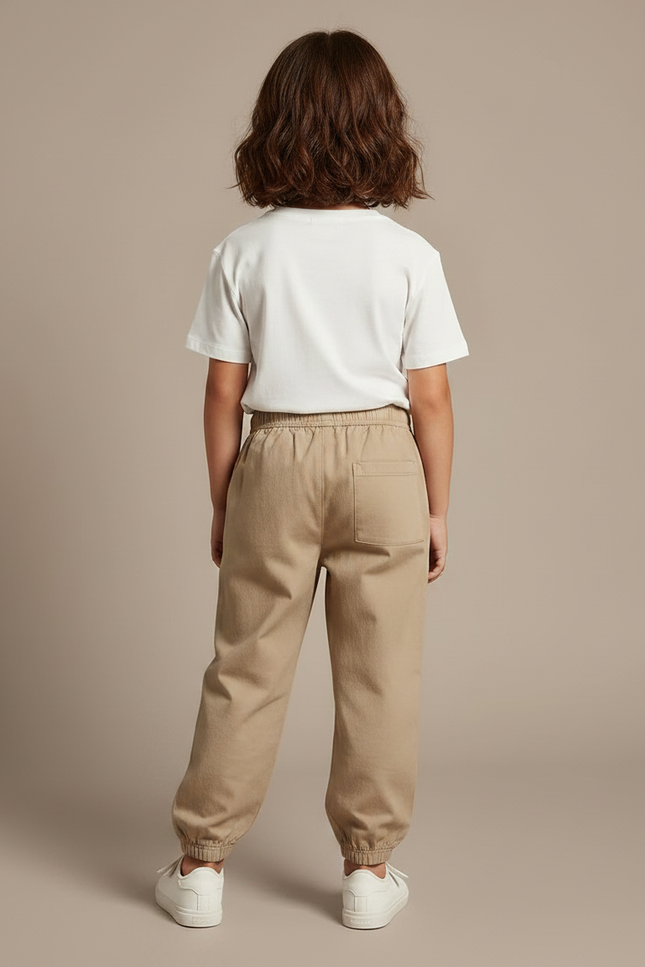 Pantalon Chino Serre En Bas - Beige Gabardine - vue 2
