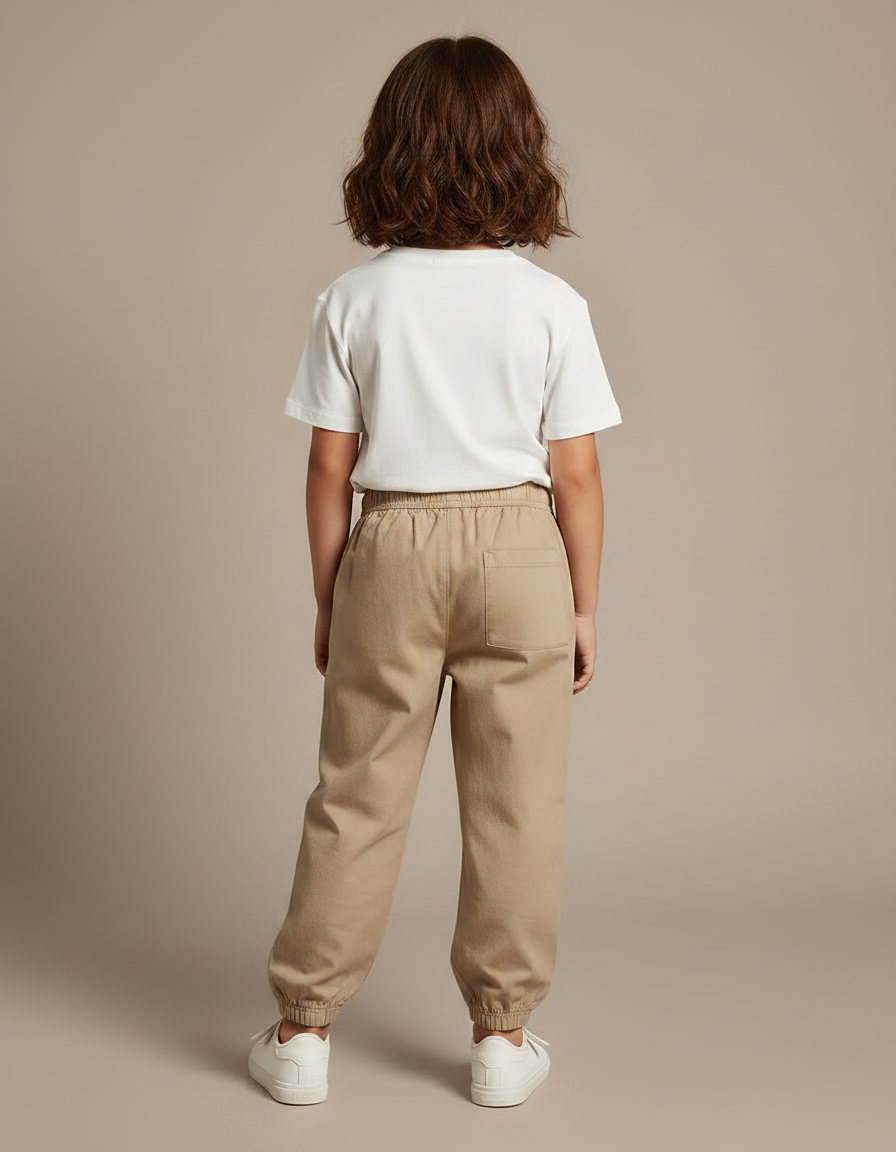 Pantalon Chino Serre En Bas - Beige Gabardine - vue 2