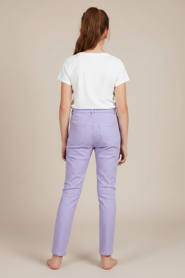 Pantalon Chino Skinny - Violet Coton - vue 2