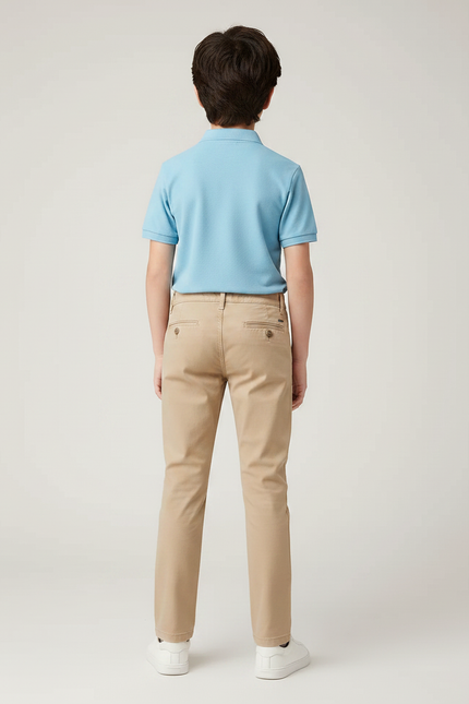 Pantalon Coupe Chino - Beige Gabardine - vue 2