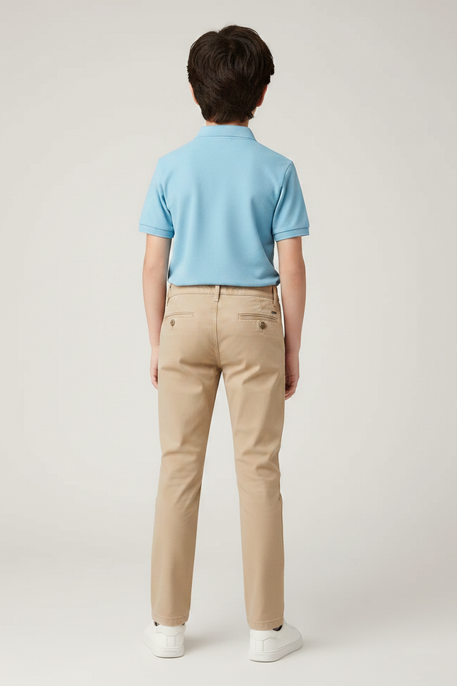 Pantalon Coupe Chino - Beige Gabardine - vue 2