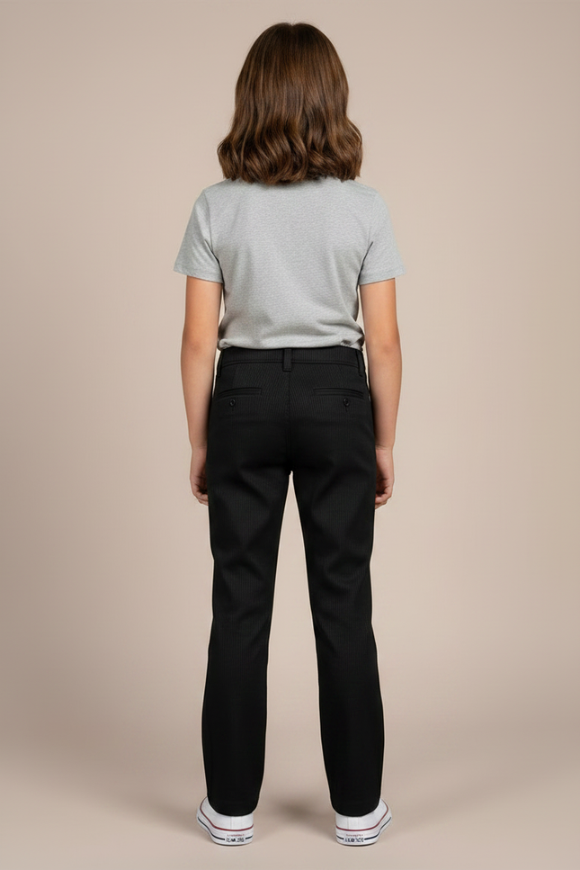 Pantalon Chino Raye - Noir Cordé - vue 2