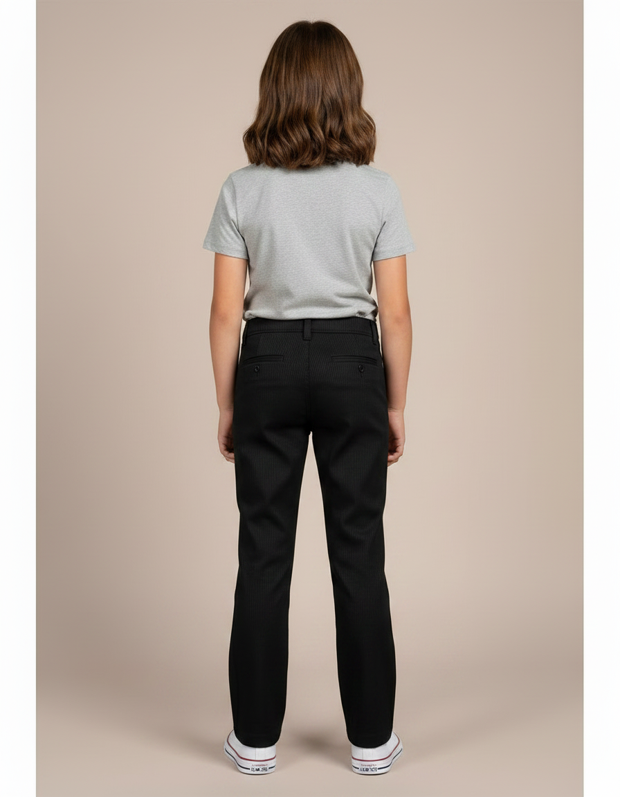 Pantalon Chino Raye - Noir Cordé - vue 2