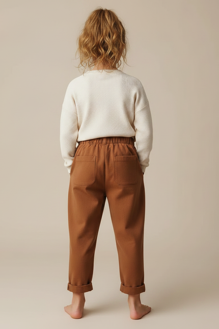 Pantalon Chino Terracotta - Marron Molleton - vue 2