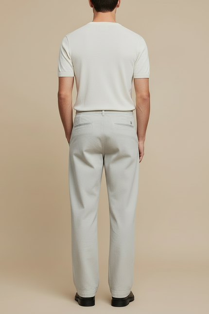 Pantalon Chino Loose Fit - Gris Coton - vue 2