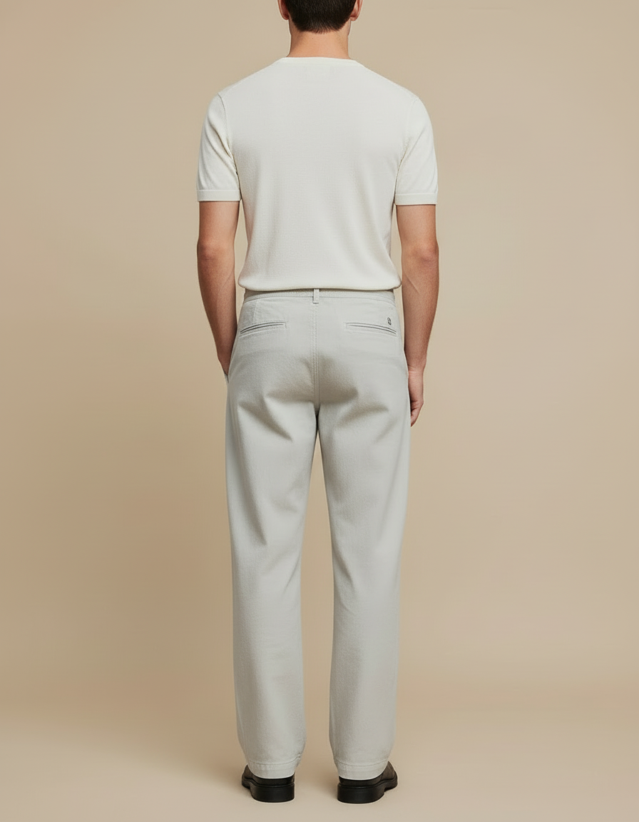Pantalon Chino Loose Fit - Gris Coton - vue 2