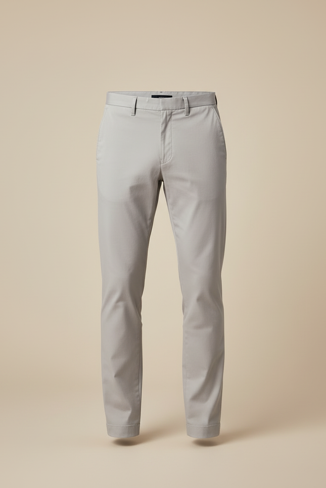 Pantalon Chino Homme Gris Clair - Gabardine - vue 3
