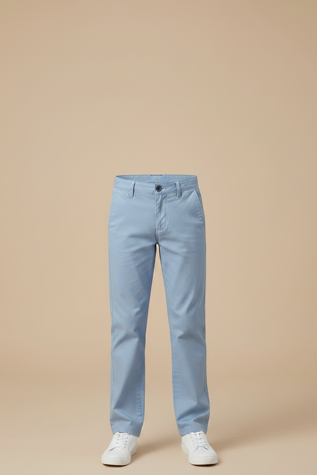 Pantalon Chino Bleu Ciel Coton Droit Enfant - vue 3