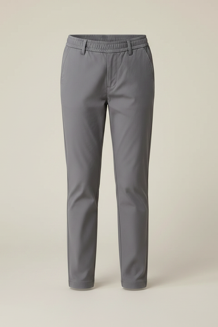 Pantalon Chino Gris Slim Coton Enfant Décontracté - vue 3