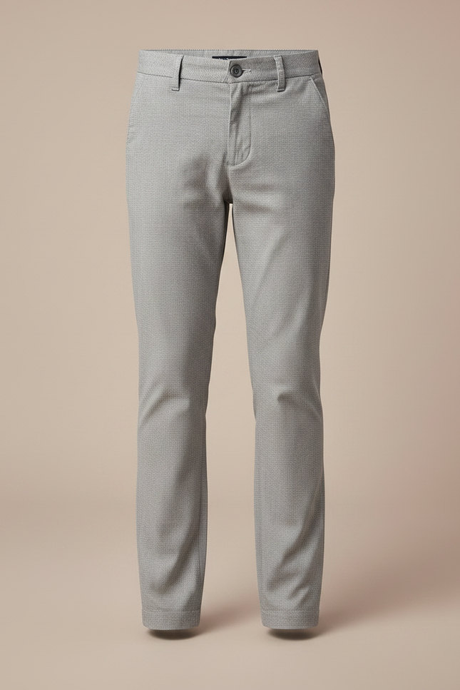 Pantalon Chino Gris Clair Coupe Droite Enfant - Coton - vue 3