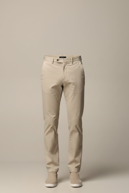 Chino Pantalon Beige Homme - Gabardine - vue 3