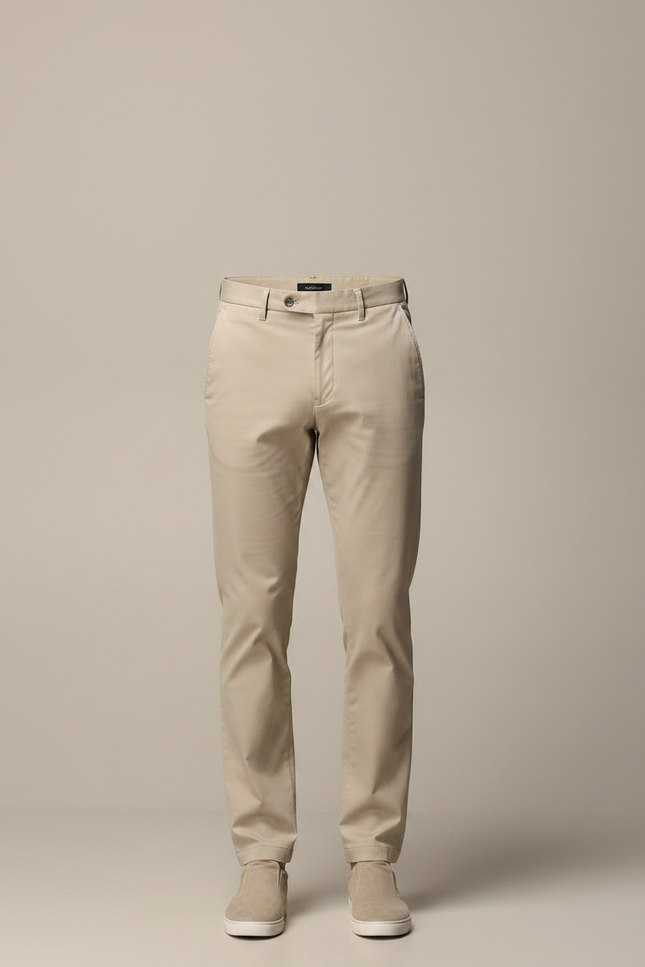 Chino Pantalon Beige Homme - Gabardine - vue 3