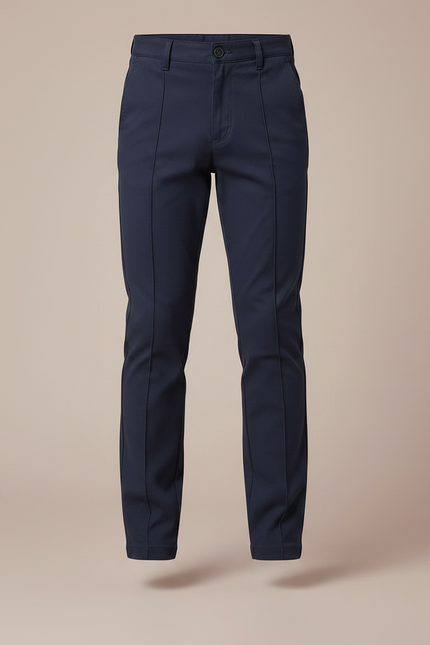 Pantalon Chino Bleu Marine Slim Garçon Coton - vue 3