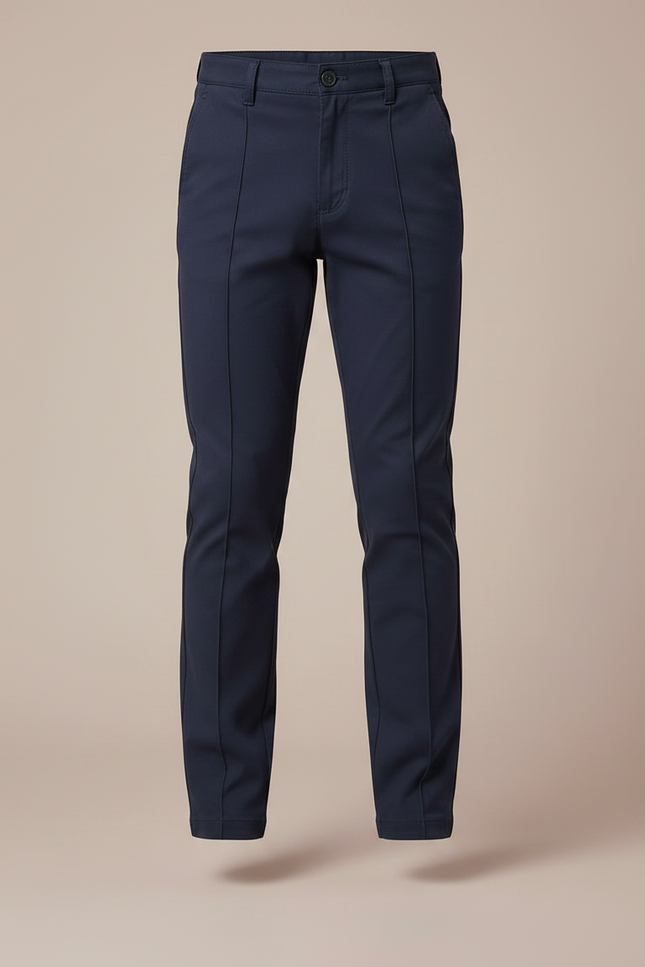 Pantalon Chino Bleu Marine Slim Garçon Coton - vue 3