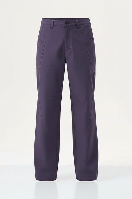 Pantalon Chino Violet Ample Cargo Décontracté Garçon - Gabardine - vue 3