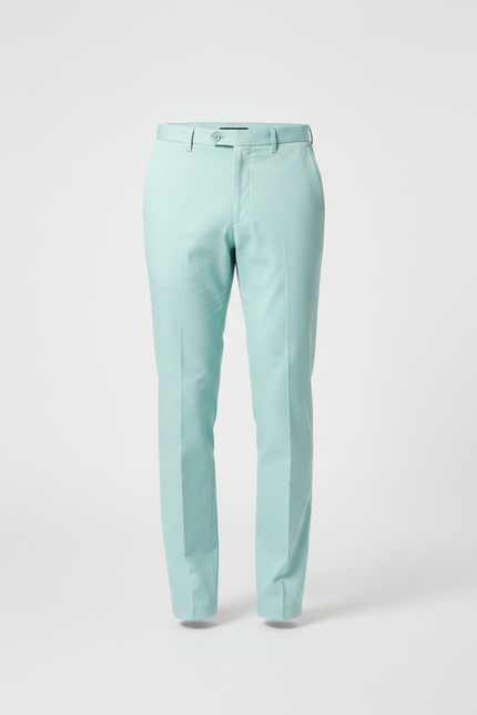 Pantalon Chino Menthe Slim Élégant Homme - Vert Gabardine - vue 3