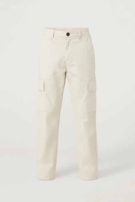 Pantalon Chino Beige Cargo Droit Coton Garçon - vue 3