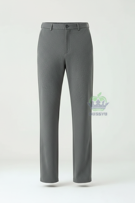 Pantalon Chino Gris Droit Élastique Décontracté Homme - Polyester - vue 3