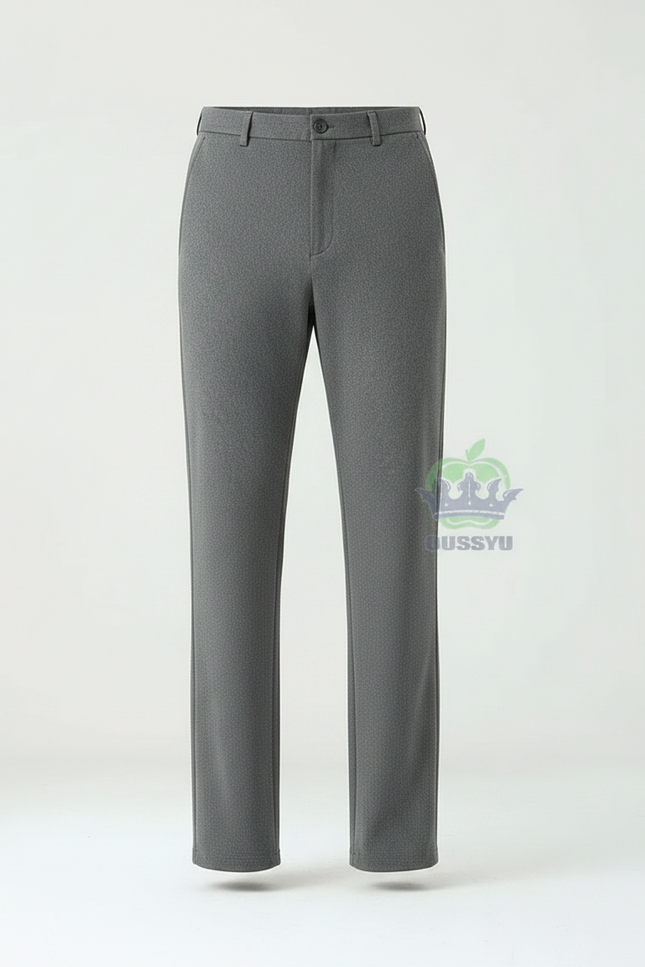 Pantalon Chino Gris Droit Élastique Décontracté Homme - Polyester - vue 3