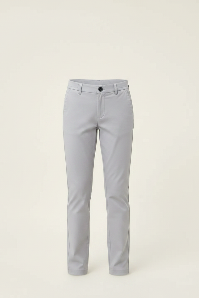 Pantalon Chino Gris Slim Stretch Enfant Décontracté - Gabardine - vue 3