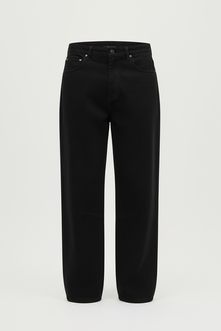 Pantalon Chino Noir Ample Coton Décontracté Homme - vue 3