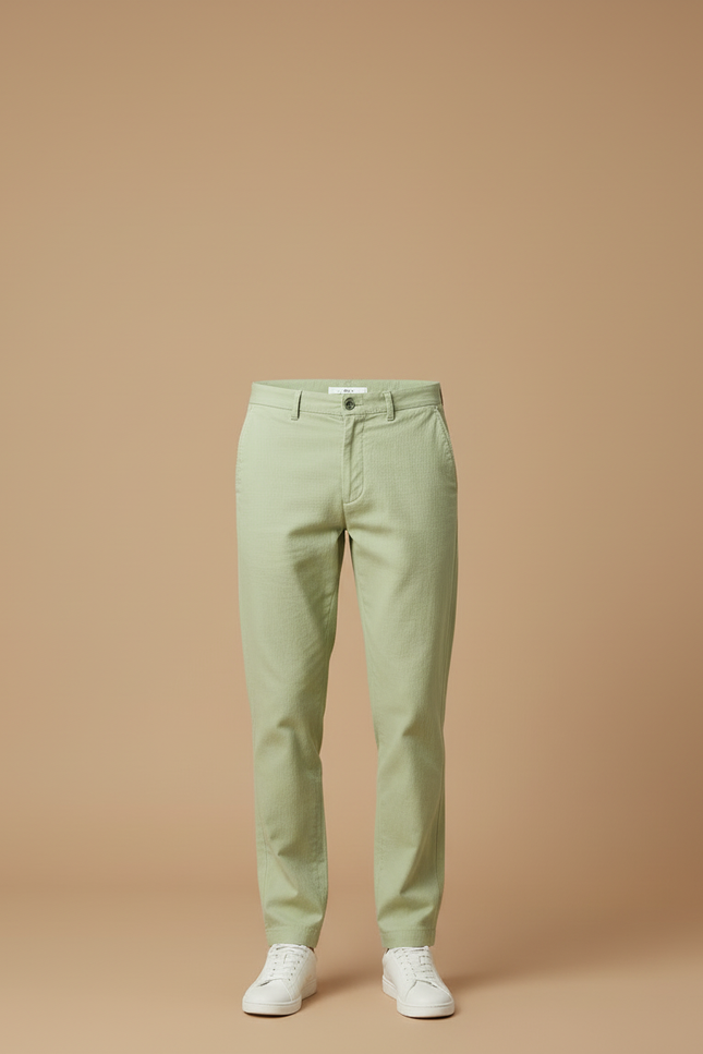 Pantalon Chino Vert D'eau Homme - Coton - vue 3