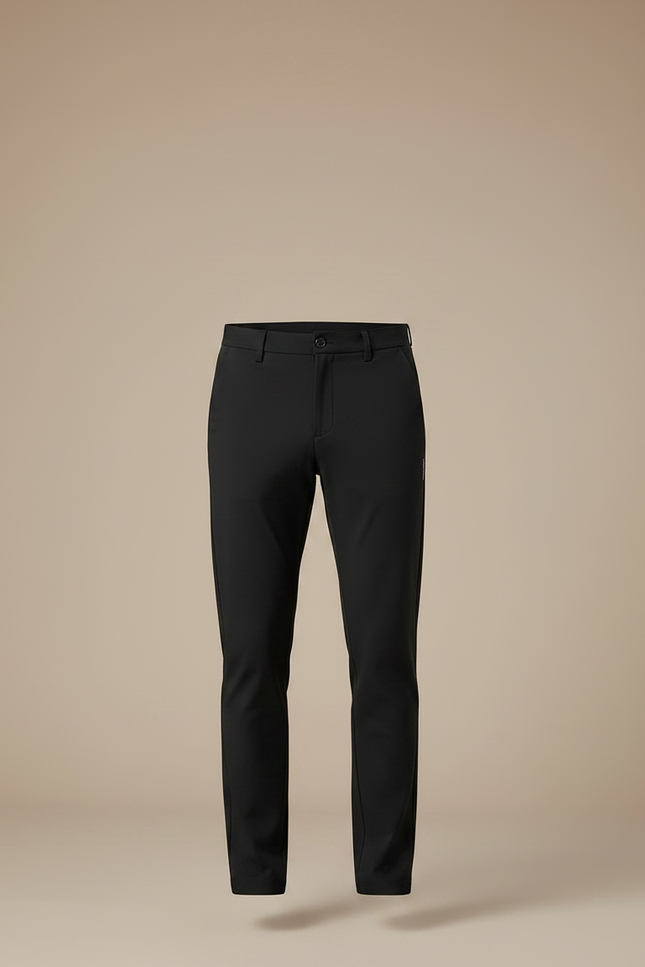 Pantalon Chino Noir Slim Extensible Homme Élégant - Polyester - vue 3