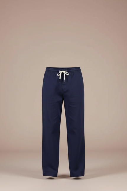 Pantalon Chino Marine Ample Coton Enfant Décontracté - vue 3