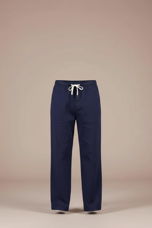 Pantalon Chino Marine Ample Coton Enfant Décontracté - vue 3