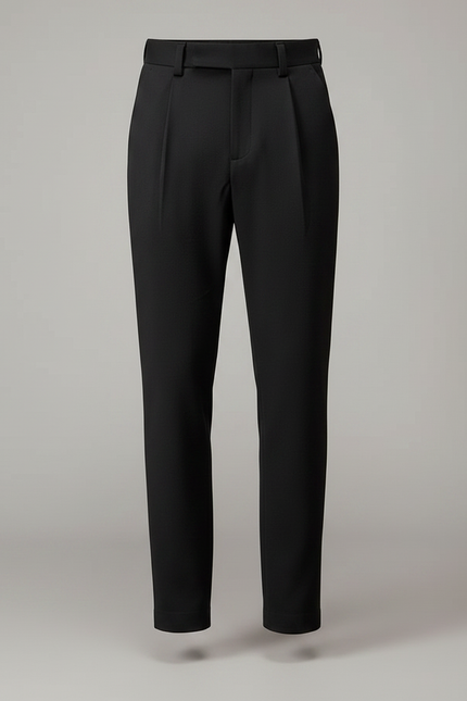 Pantalon Chino Noir Droit Homme Élégant - Gabardine - vue 3