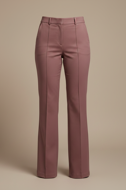 Pantalon Chino Vieux Rose Femme - Gabardine - vue 3