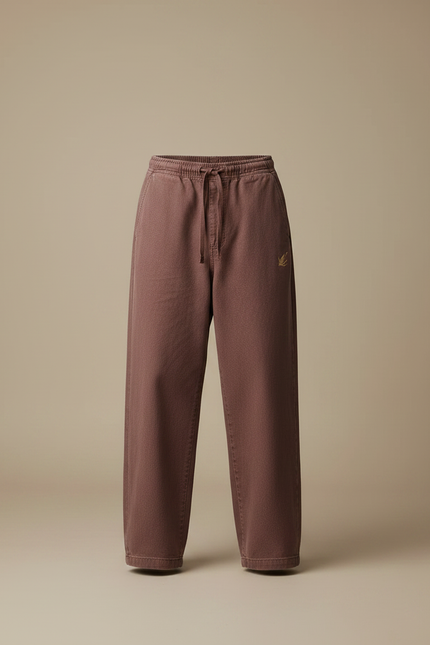 Pantalon Chino Marron Ample Coton Homme Décontracté Urbain - vue 3