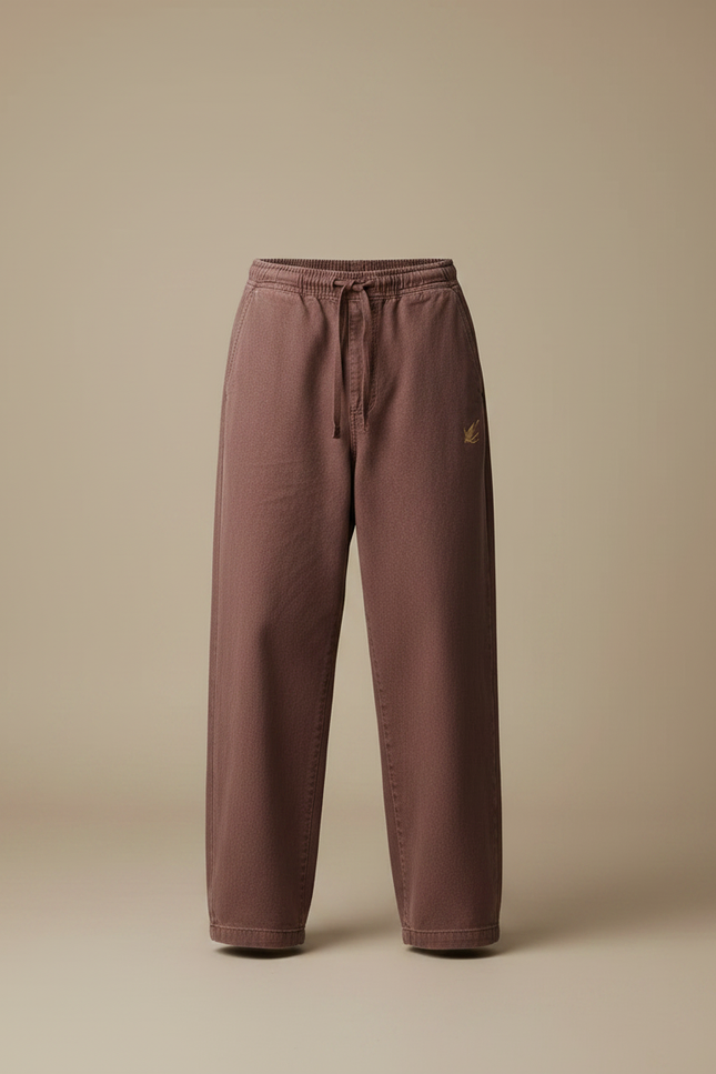 Pantalon Chino Marron Ample Coton Homme Décontracté Urbain - vue 3