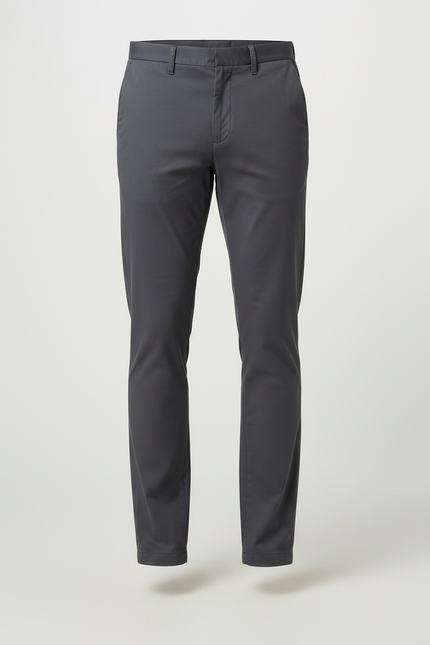 Pantalon Chino Gris Slim Stretch Décontracté Homme - Gabardine - vue 3