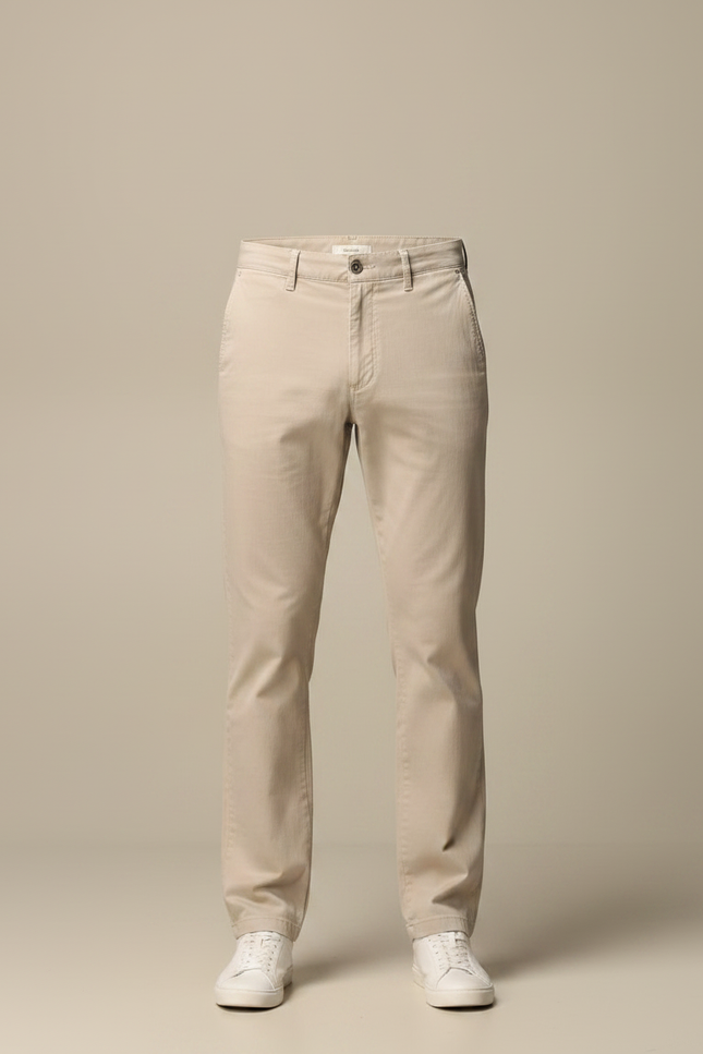 Pantalon Chino Homme Beige Droit - Gabardine - vue 3