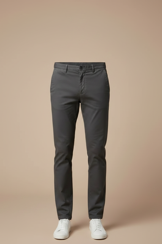 Pantalon Chino Homme Skinny - Gris Gabardine - vue 3