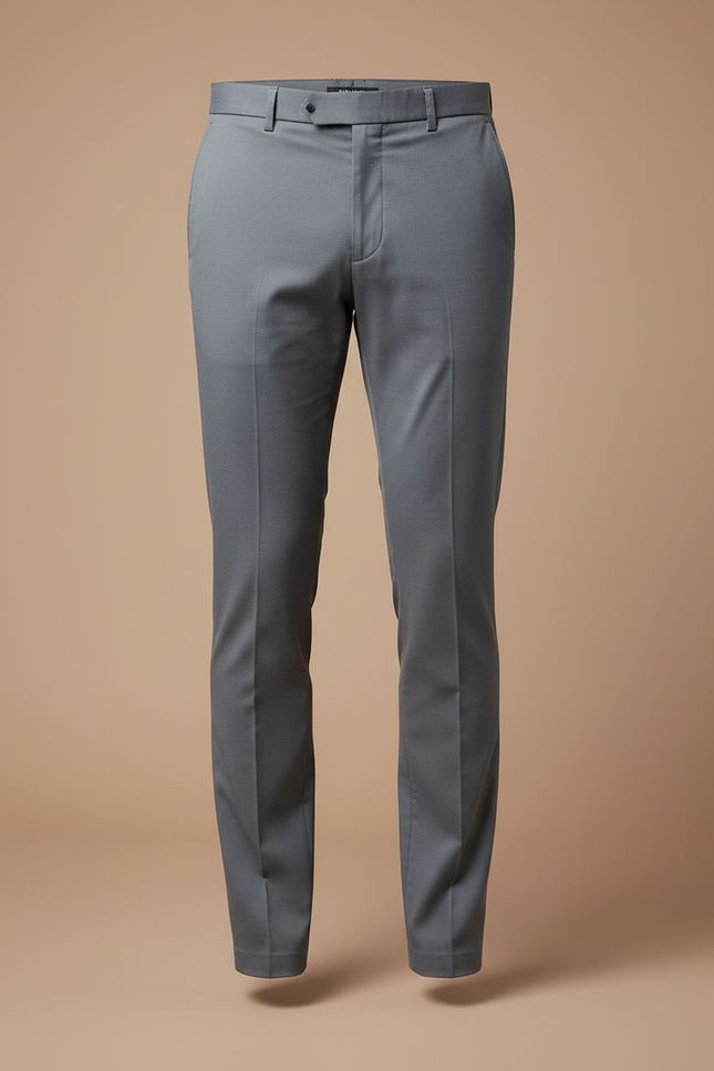 Pantalon Chino Gris Slim Coton Élégant Homme - vue 3