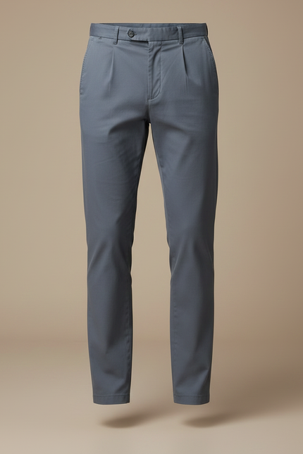 Pantalon Bleu Chino Homme - Gabardine - vue 3