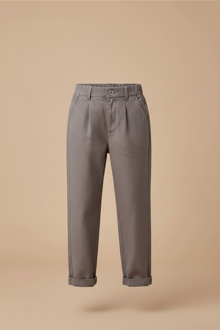 Pantalon Chino Carrot Fit - Gris Gabardine - vue 3
