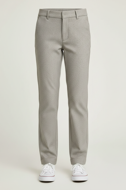 Pantalon Chino Gris Droit Enfant Décontracté - Tweed - vue 3