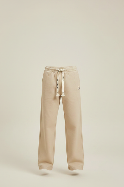 Pantalon Chino Beige Ample Coton Enfant Décontracté Cordon - vue 3