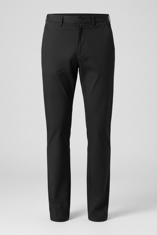Pantalon Chino Noir Slim Extensible Classique Homme - Polyester - vue 3